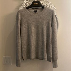 J. Crew 100% Cashmere slim-fit crewneck sweater.